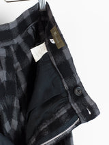 Yohji Yamamoto Y's For Men Wool Check Wide Pants