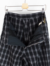Yohji Yamamoto Y's For Men Wool Check Wide Pants