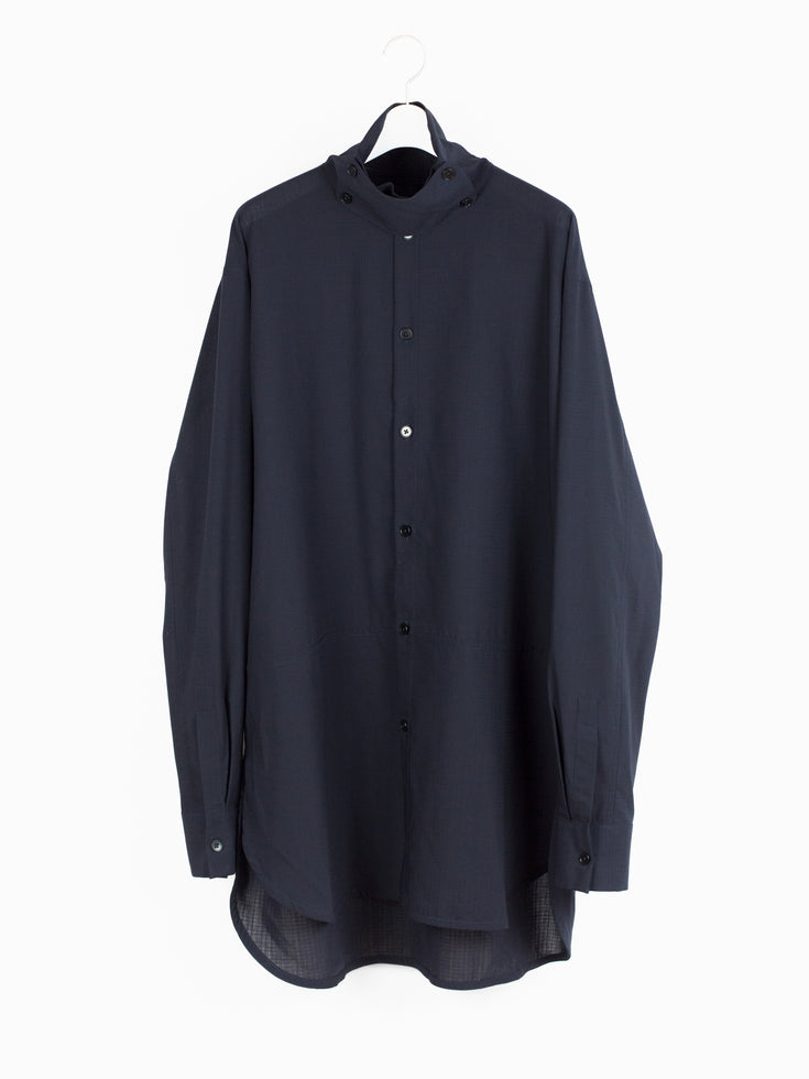 Jil Sander SS19 Ripstop Wool Tunic Shirt