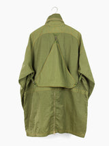 Michiko Koshino 90s Modular Crinkle Nylon utility Coat