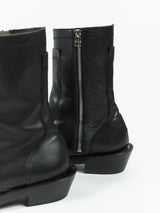 Kozaburo AW19 Abstract Welt Sidezip Motorcycle Boots