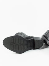 Kozaburo AW19 Abstract Welt Sidezip Motorcycle Boots