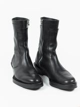 Kozaburo AW19 Abstract Welt Sidezip Motorcycle Boots