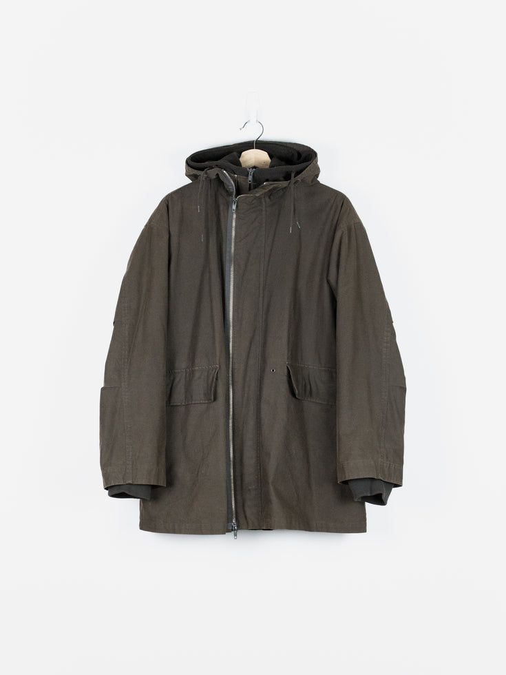 Helmut Lang AW98 Military Parka w/ Removable Fleece Lining