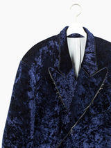 Kozaburo AW19 Bonded Velour Double Breasted Coat