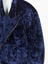 Kozaburo AW19 Bonded Velour Double Breasted Coat