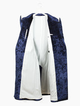 Kozaburo AW19 Bonded Velour Double Breasted Coat
