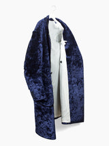 Kozaburo AW19 Bonded Velour Double Breasted Coat