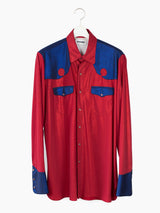 Kozaburo AW18 Lurex 2-Tone Western Shirt