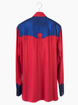 Kozaburo AW18 Lurex 2-Tone Western Shirt