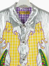 Penultimate SS22 Silver Adorned Coach's Jacket