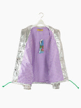 Penultimate SS22 Silver Adorned Coach's Jacket