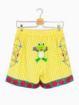 Penultimate SS22 Gingham Elastic Short Shorts