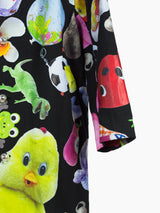 Penultimate SS22 Allover Vinyl Print Linen Coat