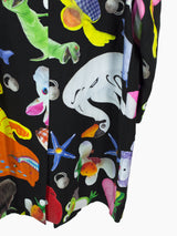 Penultimate SS22 Allover Vinyl Print Linen Coat