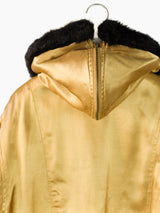 Ficce 90s Zippered Hood Satin Bomber