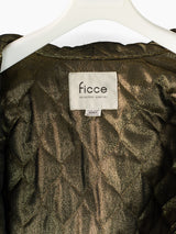 Ficce 90s Zippered Hood Satin Bomber