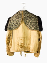 Ficce 90s Zippered Hood Satin Bomber