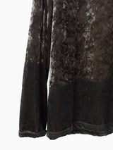 Yohji Yamamoto Pour Homme 00s 2-Tone Crushed Velour Bleached Longsleeve