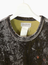 Yohji Yamamoto Pour Homme 00s 2-Tone Crushed Velour Bleached Longsleeve