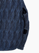 Kozaburo SS22 Laser-Etched Denim Kimono Liner
