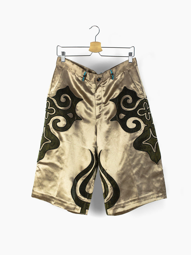 Penultimate SS21 Beaded Satin Shorts