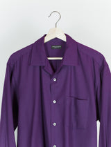 Comme des Garçons Homme Plus AW89 Purple Wool Twill Shirt