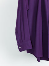 Comme des Garçons Homme Plus AW89 Purple Wool Twill Shirt