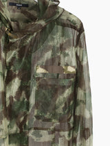 Yuji Yamada 90s Camo Hooded Mesh Field Shirt