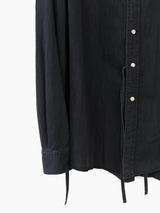 Soshiotsuki SS22 Washed Denim Kimono Breasted Shirt