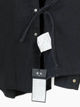 Soshiotsuki SS22 Washed Denim Kimono Breasted Shirt