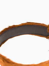 Prada AW17 Fur Belt, Cognac, W30