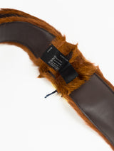 Prada AW17 Fur Belt, Cognac, W30