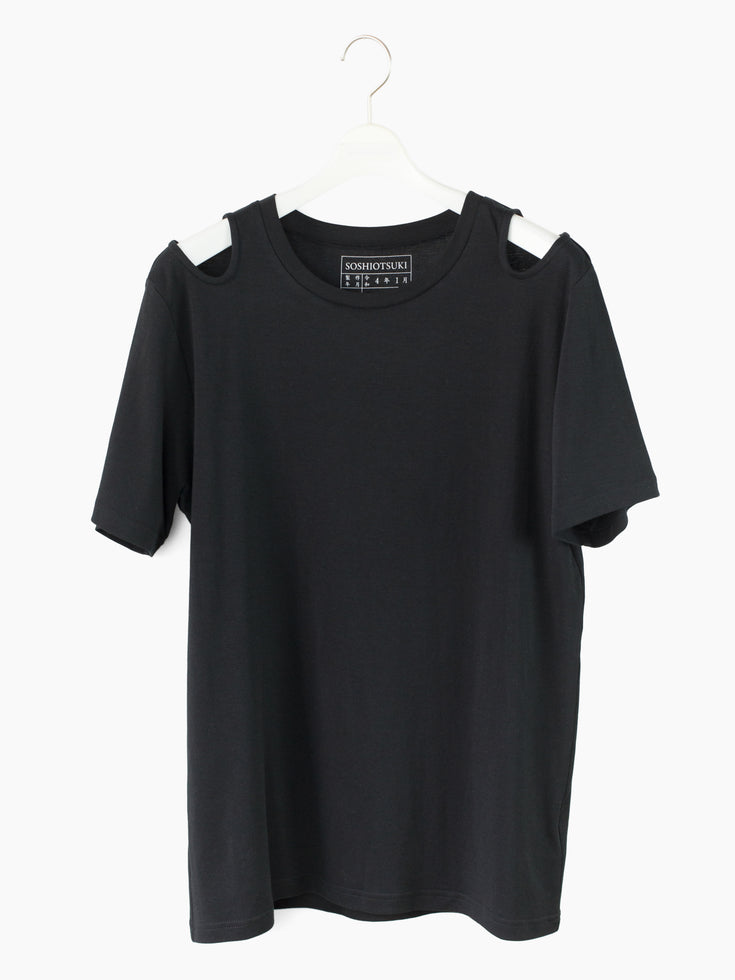 Soshiotsuki SS22 Cutout Shoulder Muslin Tee