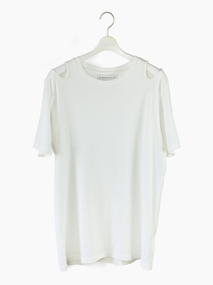 Soshiotsuki SS22 Cutout Shoulder Muslin Tee