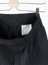 Soshiotsuki SS22 Stripe Wool Side Strap Shorts