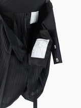 Soshiotsuki SS22 Stripe Wool Side Strap Shorts