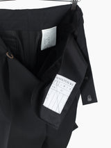 Soshiotsuki SS22 Tropical Wool Side Strap Shorts