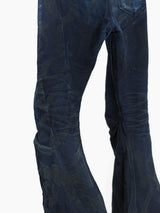 Kozaburo SS19 Calligracamo Short 3D Bootcut Jeans