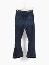 Kozaburo SS19 Calligracamo Short 3D Bootcut Jeans