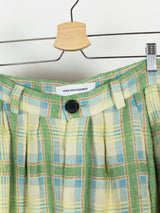 Kiko Kostadinov SS19 00062019 Ganges Pleated Trouser (Madras Check)