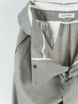 Kiko Kostadinov SS18 00042018 'Blake' Backzip Trouser Beige