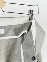 Kiko Kostadinov SS18 00042018 'Blake' Backzip Trouser Beige