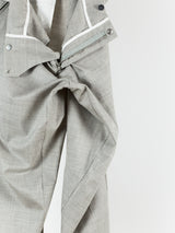 Kiko Kostadinov SS18 00042018 'Blake' Backzip Trouser Beige