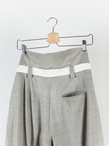 Kiko Kostadinov SS18 00042018 'Blake' Backzip Trouser Beige