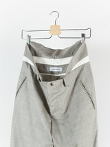 Kiko Kostadinov SS18 00042018 'Blake' Backzip Trouser Beige