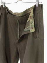 Maharishi 00s Single-Pleat Wool/Cotton Articulated Pants