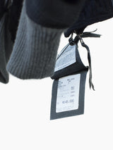 Kohshin Satoh 00s Leather Trim Batwing Stadium Jacket