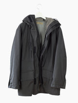 Massimo Osti Production 00s Rubberized Black Parka