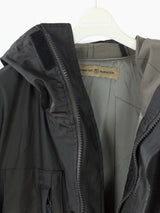 Massimo Osti Production 00s Rubberized Black Parka
